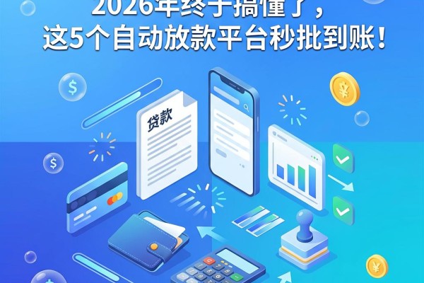 急寻12期贷款APP?2026年终于搞懂了,这5个自动放款平台秒批到账
