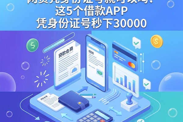 2026年必看!网贷凭身份证号就可以吗?这5个借款APP凭身份证号秒下30000