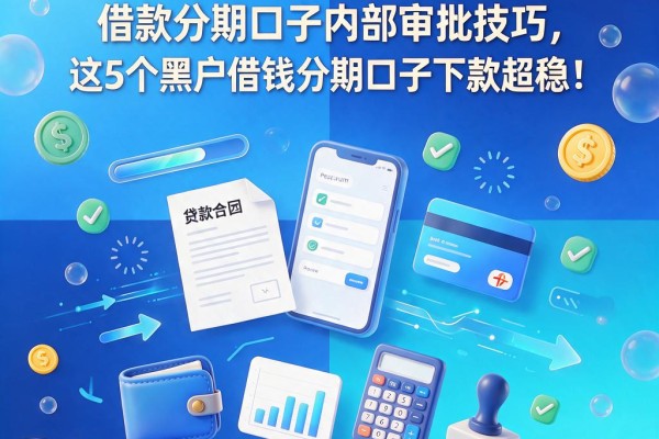 2026黑户必看!芝麻信用分借款分期口子内部审批技巧,这5个黑户借钱分期口子下款超稳!