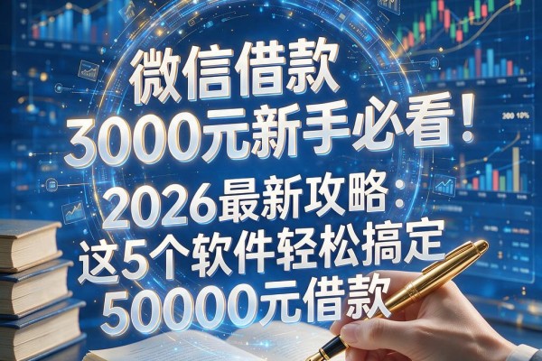微信借款3000元新手必看!2026最新攻略:这5个软件轻松搞定50000元借款