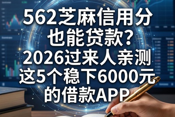 562芝麻信用分也能贷款?2026过来人亲测这5个稳下6000元的借款APP