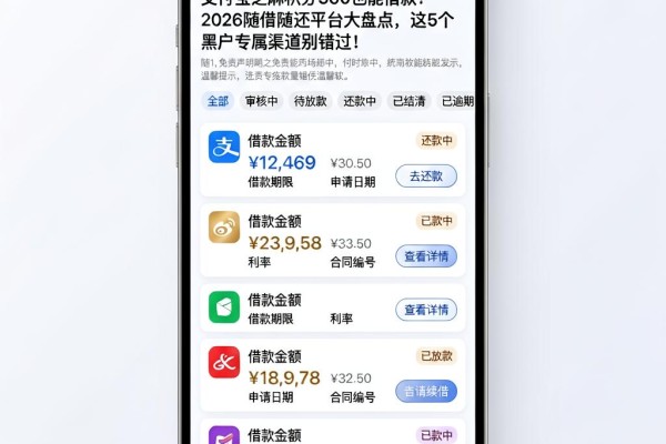 支付宝芝麻积分560也能借款？2026随借随还平台大盘点，这5个黑户专属渠道别错过！