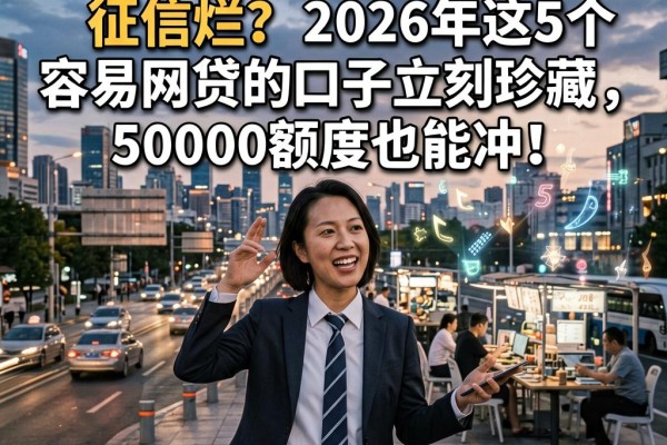 征信黑了、征信不好、征信烂?2026年这5个容易网贷的口子立刻珍藏,50000额度也能冲!