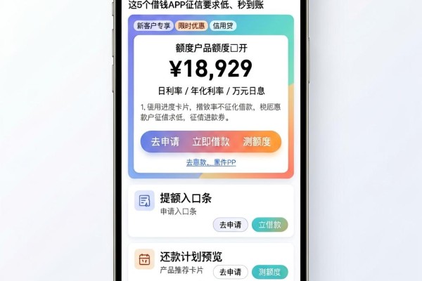 黑户短期不看征信的小贷款急用钱必看!这5个借钱APP征信要求低、秒到账