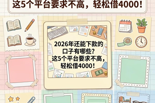 2026年还能下款的口子有哪些?这5个平台要求不高,轻松借4000!