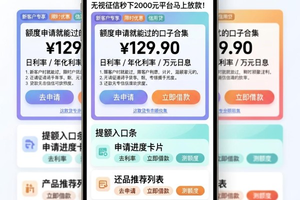 2026申请就能过的口子合集!这5个无视征信秒下2000元平台马上放款