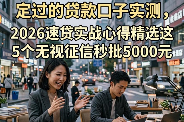 黑户必看！18岁也能一定过的贷款口子实测，2026速贷实战心得精选这5个无视征信秒批5000元