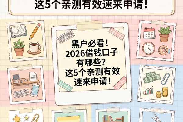 黑户必看!2026借钱口子有哪些?这5个亲测有效速来申请!