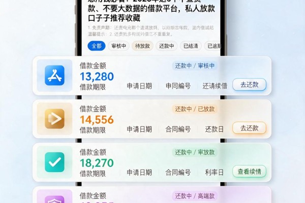 急用钱必看！2026年这5个不查贷款、不要大数据的借款平台，私人放款口子推荐收藏