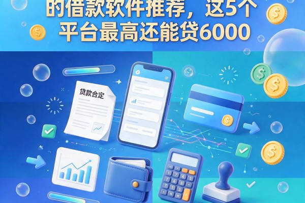 芝麻信用570包下5000的借款软件推荐,这5个平台最高还能贷6000