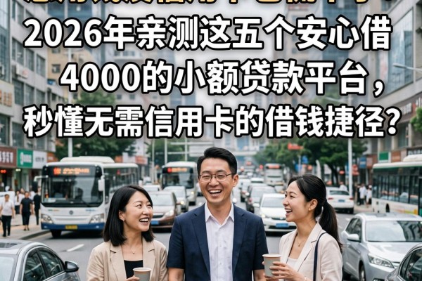 急用钱没信用卡也慌不了!2026年亲测这五个安心借4000的小额贷款平台,秒懂无需信用卡的借钱捷径