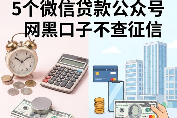 速存!2026这5个微信贷款公众号,网黑口子不查征信包下2000