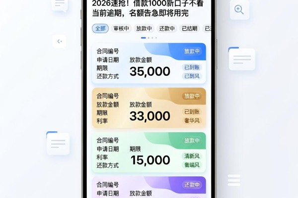 2026速抢!借款1000新口子不看当前逾期,名额告急即将用完