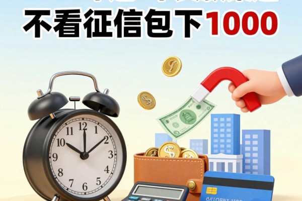 急用钱必看！2026年这5个贷款渠道不看征信包下1000，赶紧搜罗收藏！