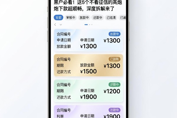 黑户必看!这5个不看征信的高炮下款超顺畅,深度拆解来了