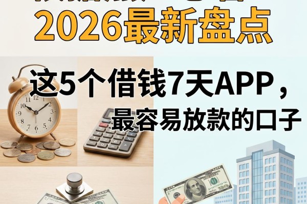 黑户必看！2026最新盘点：这5个借钱7天APP，堪称黑户最容易放款的口子