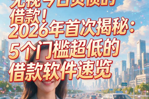 无视今日负债的借款！2026年首次揭秘：5个门槛超低的借款软件速览