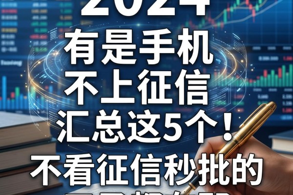 有是手机不上征信的汇总这5个！不看征信秒批的口子都在这