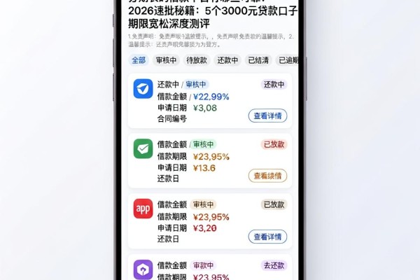 分期长的借款平台有哪些可靠?2026速批秘籍:5个3000元贷款口子期限宽松深度测评