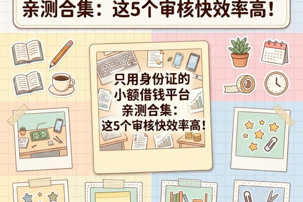 只用身份证的小额借钱平台亲测合集：这5个审核快效率高！