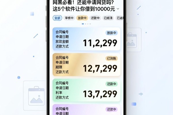 网黑必看!还能申请网贷吗?这5个软件让你借到10000元