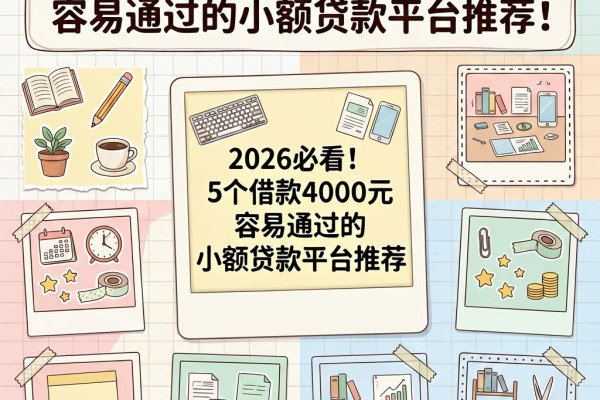 2026必看！5个借款4000元容易通过的小额贷款平台推荐