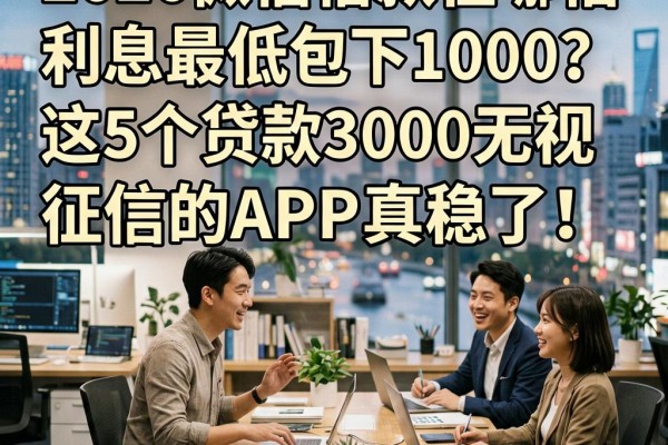2026微信借款在哪借利息最低包下1000？这5个贷款3000无视征信的APP真稳了！
