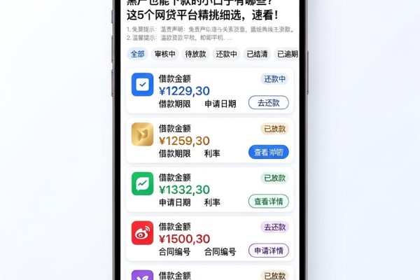 黑户也能下款的小口子有哪些？这5个网贷平台精挑细选，速看！