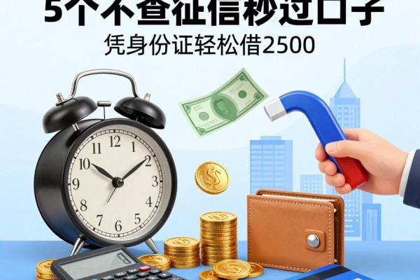 2026年身份证在哪个软件借钱好借?5个不查征信秒过口子,凭身份证轻松借2500!