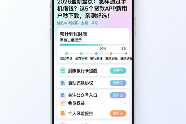 2026最新盘点：怎样通过手机借钱？这5个贷款APP新用户秒下款，亲测好选！