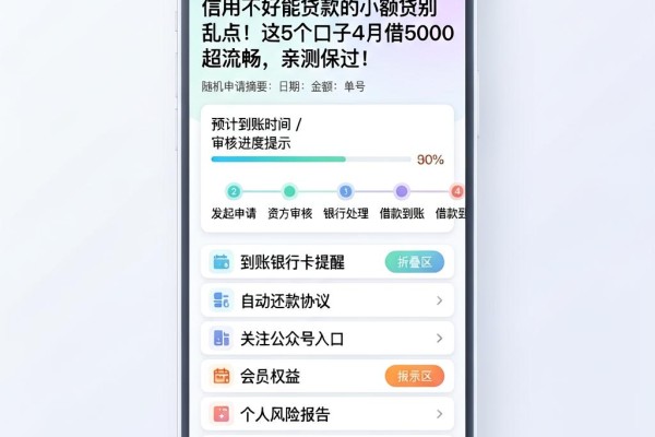 信用不好能贷款的小额贷别乱点！这5个口子4月借5000超流畅，亲测保过