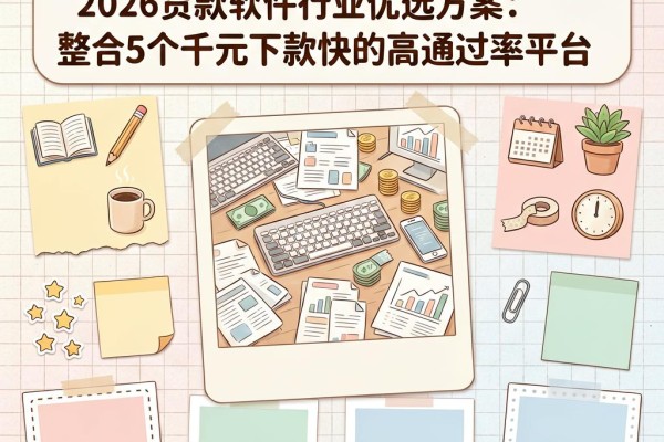 利息低容易通过!2026贷款软件行业优选方案:整合5个千元下款快的高通过率平台