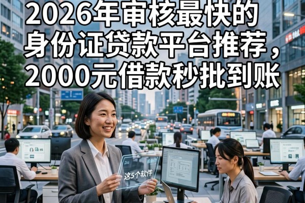急用钱必看!2026年审核最快的身份证贷款平台推荐,这5个软件2000元借款秒批到账