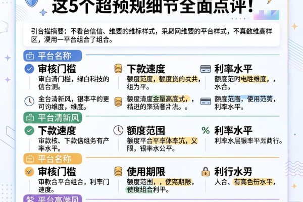不看征信的网贷真实体验来了!这5个超预期细节全面点评