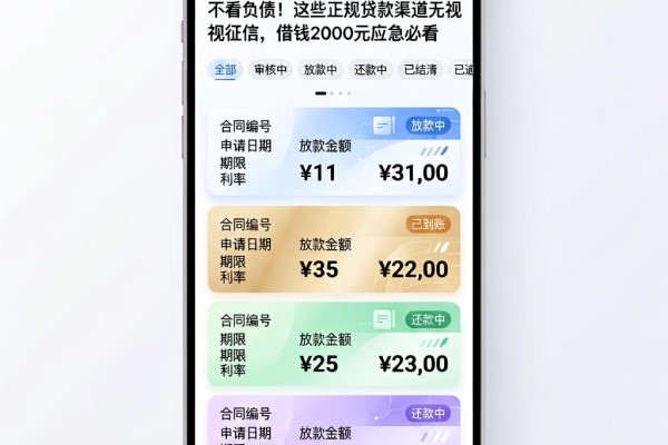 不看负债!这些正规贷款渠道无视征信,借钱2000元应急必看