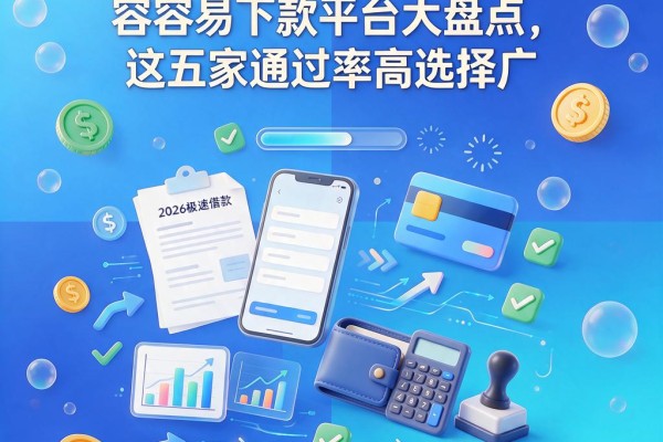 黑户专属!2026极速借款容易下款平台大盘点,这五家通过率高选择广