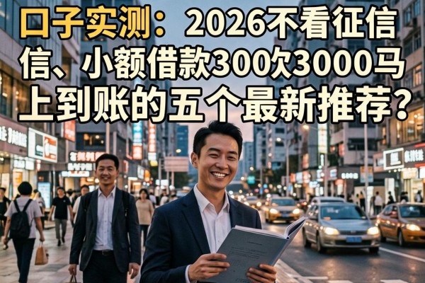 网贷黑名单秒下的口子实测:2026不看征信、小额借款3000马上到账的五个最新推荐