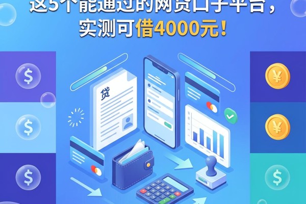 急用钱必看!这5个能通过的网贷口子平台,实测可借4000元!