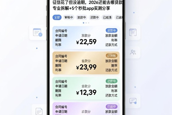 征信花了但没逾期,2026还能去哪贷款?专业拆解+5个秒批App实测分享