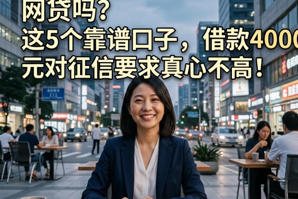 有额度高还不查征信的网贷吗？这5个靠谱口子，借款4000元对征信要求真心不高！