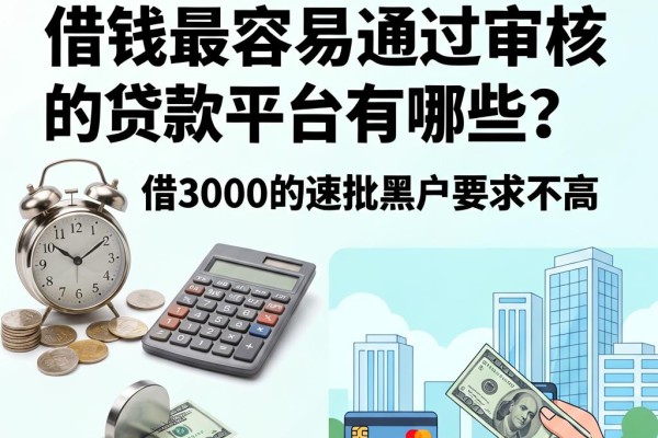 黑户必看!借钱最容易通过审核的贷款平台有哪些?这5个网贷对黑户要求不高,借3000的app速批