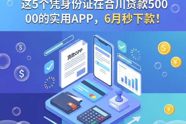 合川急用钱别错过！这5个凭身份证在合川贷款500的实用APP，6月秒下款