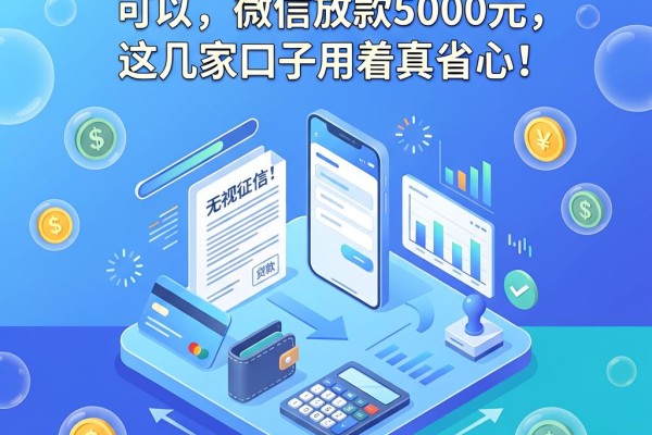 无视征信!线上借钱不看征信可以,微信放款5000元,这几家口子用着真省心