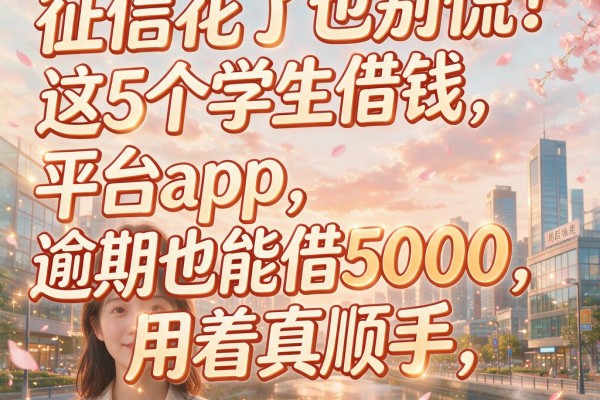 征信花了也别慌！这5个学生借钱平台app，逾期也能借5000，用着真顺手