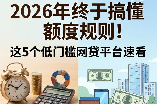 千元小额贷款app不查征信,2026年终于搞懂额度规则!这5个低门槛网贷平台速看