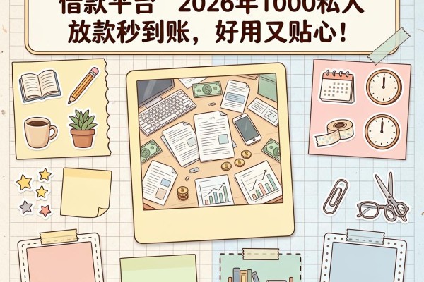 急用钱别慌!这5个18岁大学生借款平台2026年1000私人放款秒到账,好用又贴心