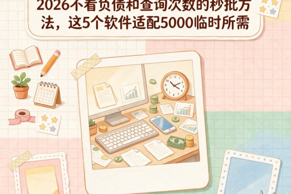 征信黑了烂了也能贷！2026不看负债和查询次数的秒批方法，这5个软件适配5000临时所需