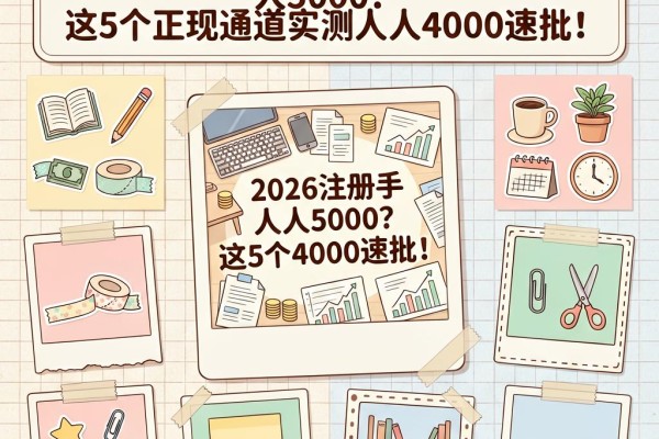 急寻!2026注册手机借钱不成功人人5000?这5个正规通道实测人人4000速批!