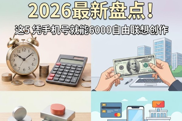 手机号借钱软件2026最新盘点！这5个网贷口子，凭手机号就能轻松借款6000