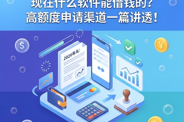 2026年最新盘点:现在什么软件能借钱的?高额度申请渠道一篇讲透!